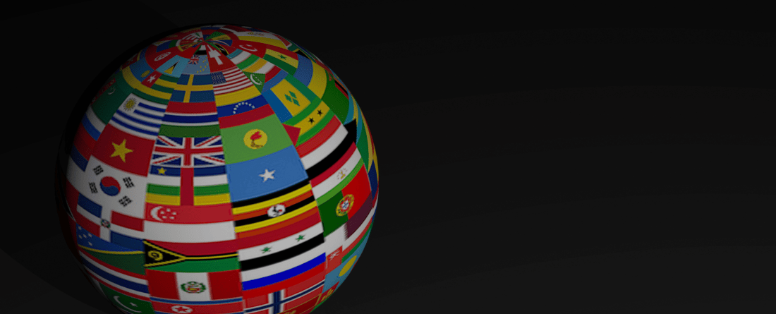 world with flags