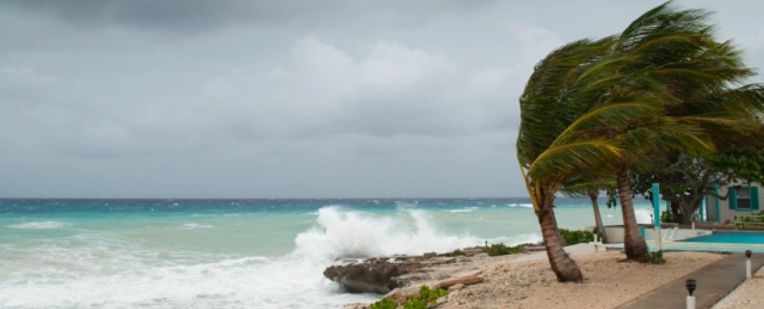 picture of extreme weather on an island