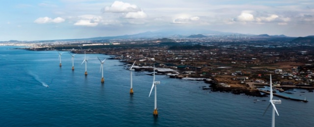 picture of wind farm in South Korea