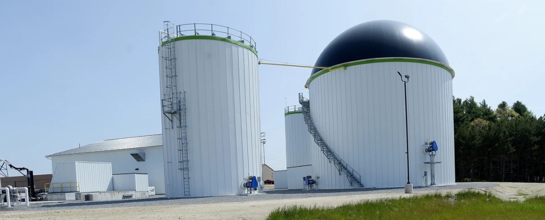 picture of a methane capture system on a farm